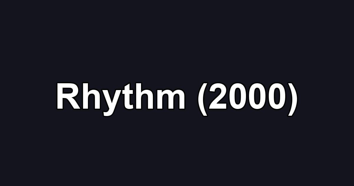 Rhythm (2000)