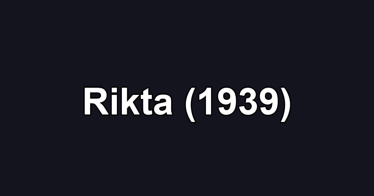Rikta (1939)