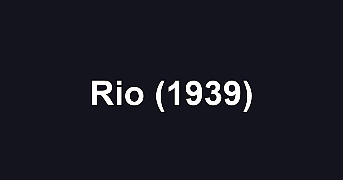 Rio (1939)