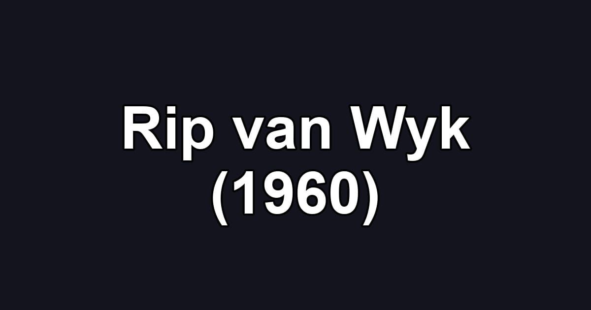Rip van Wyk (1960)