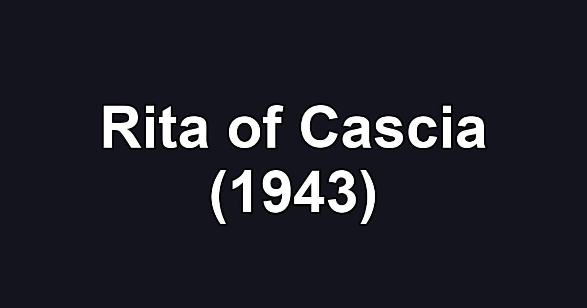 Rita of Cascia (1943)