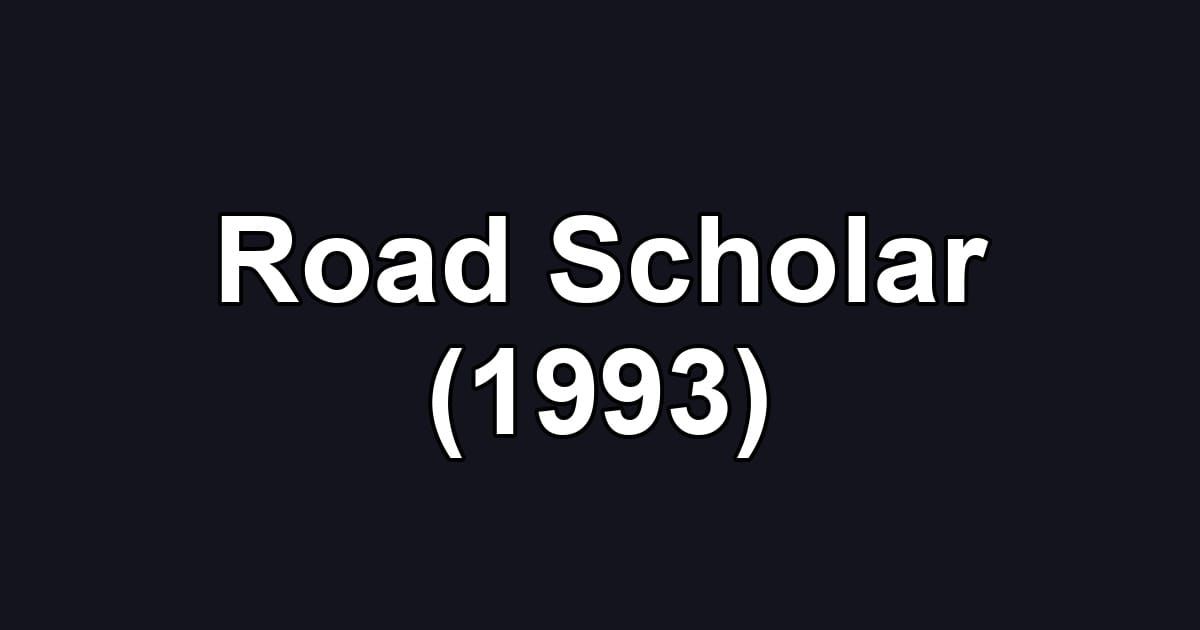Road Scholar (1993)