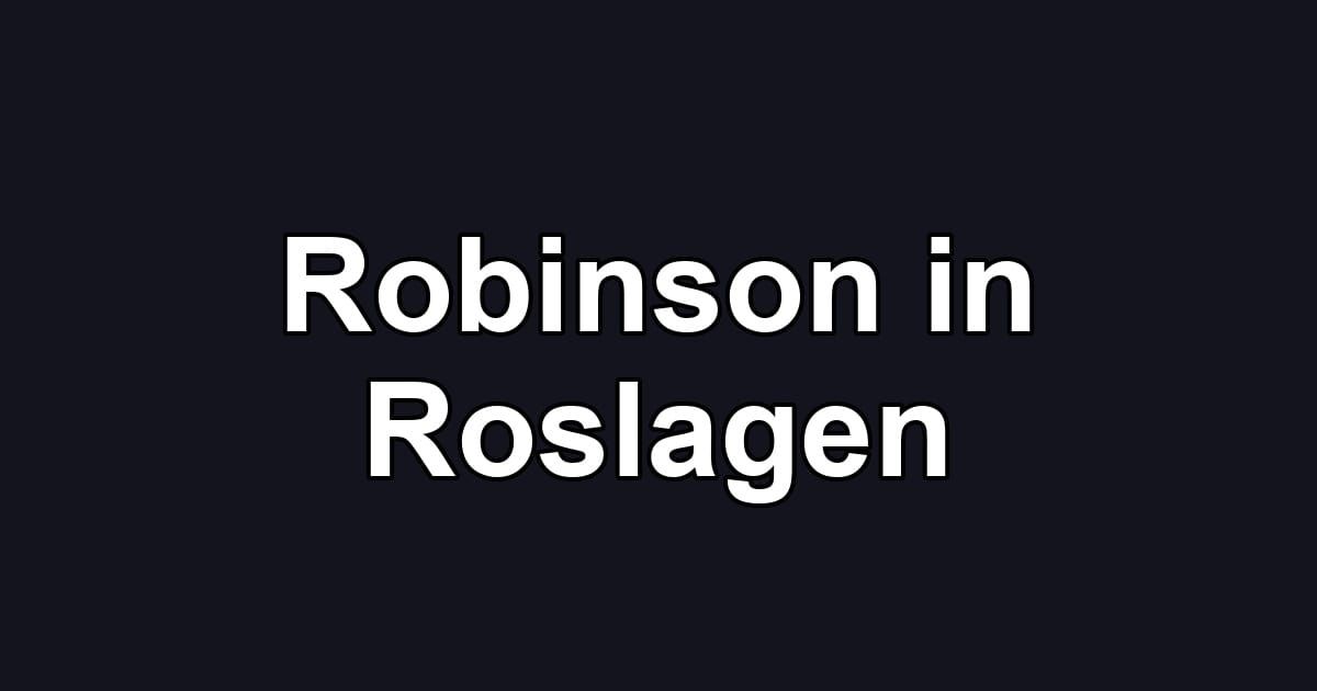 Robinson in Roslagen
