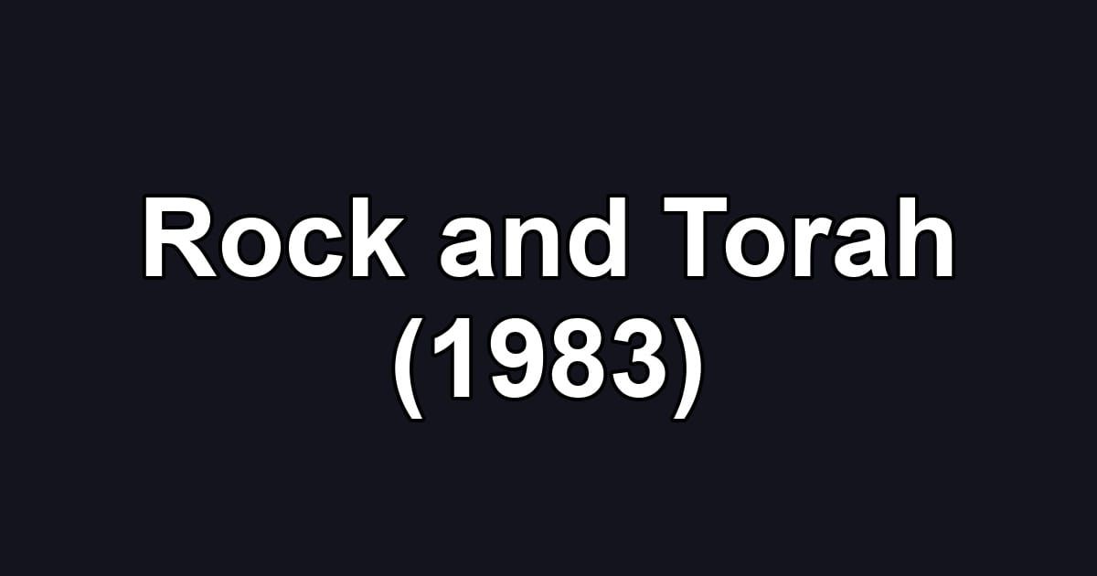 Rock and Torah (1983)