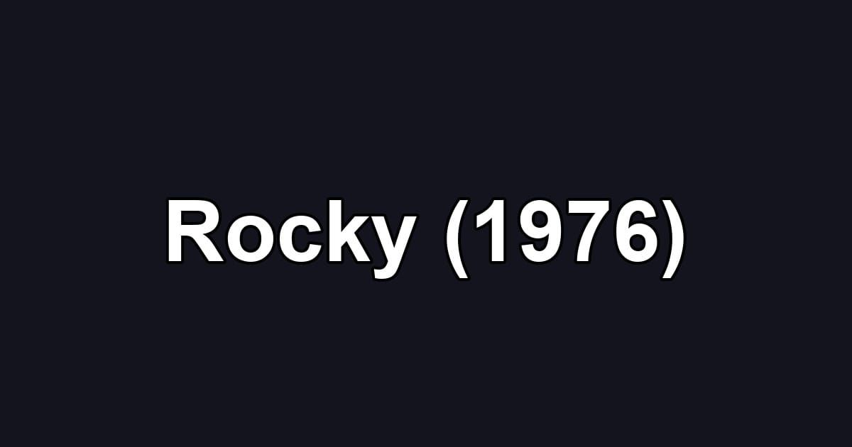 Rocky (1976)