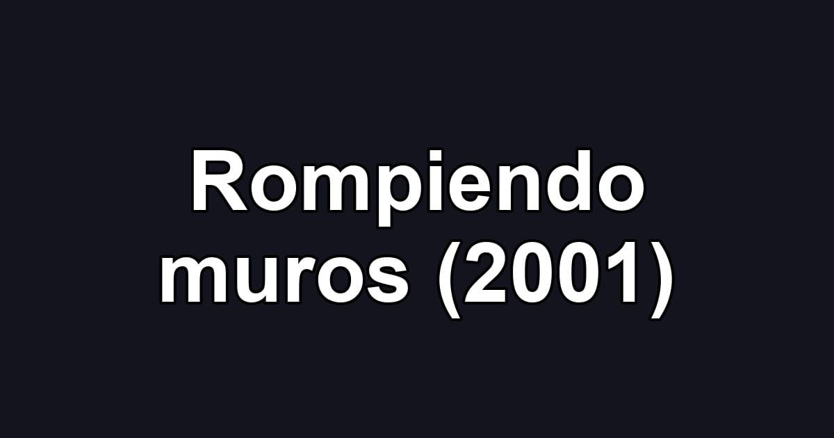 Rompiendo muros (2001)