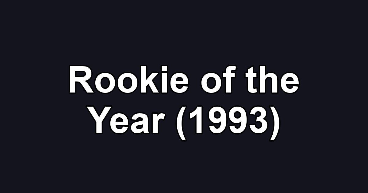 Rookie of the Year (1993)