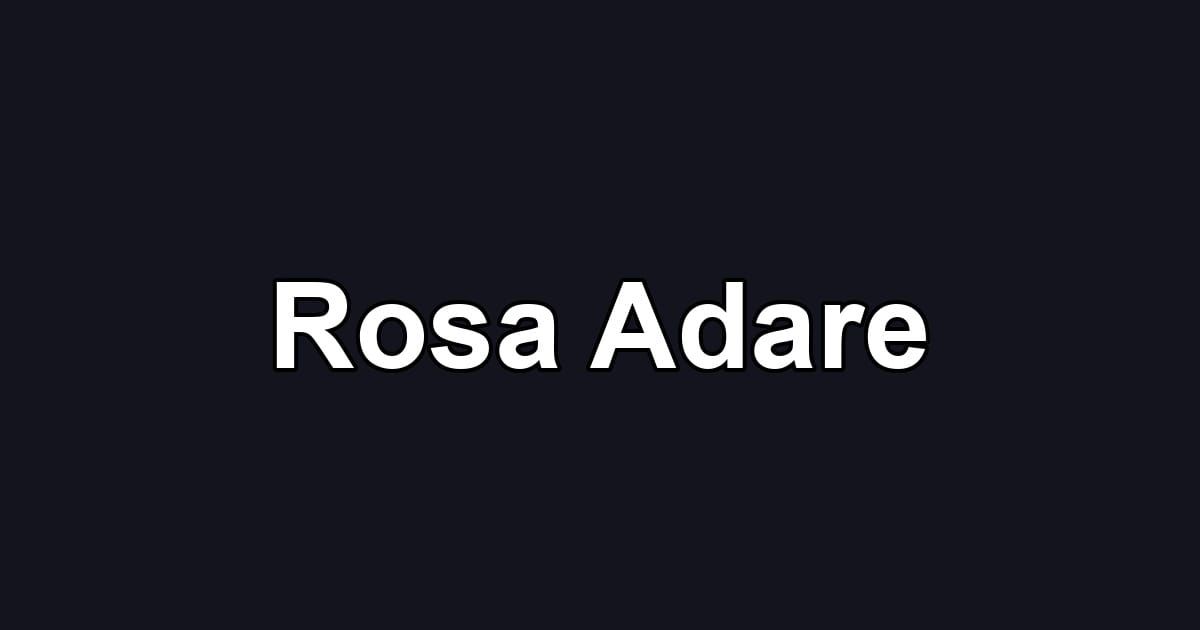 Rosa Adare