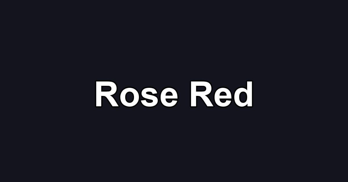 Rose Red