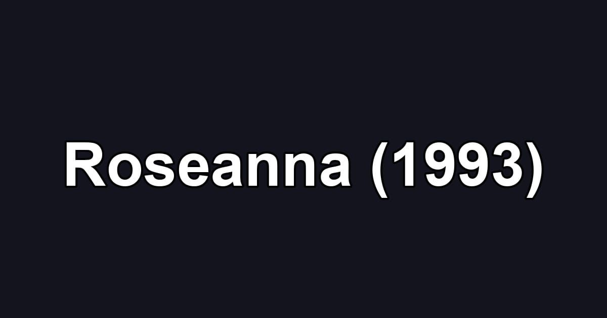 Roseanna (1993)