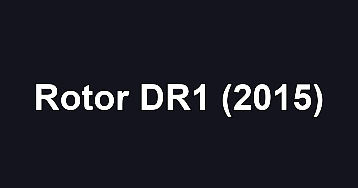 Rotor DR1 (2015)