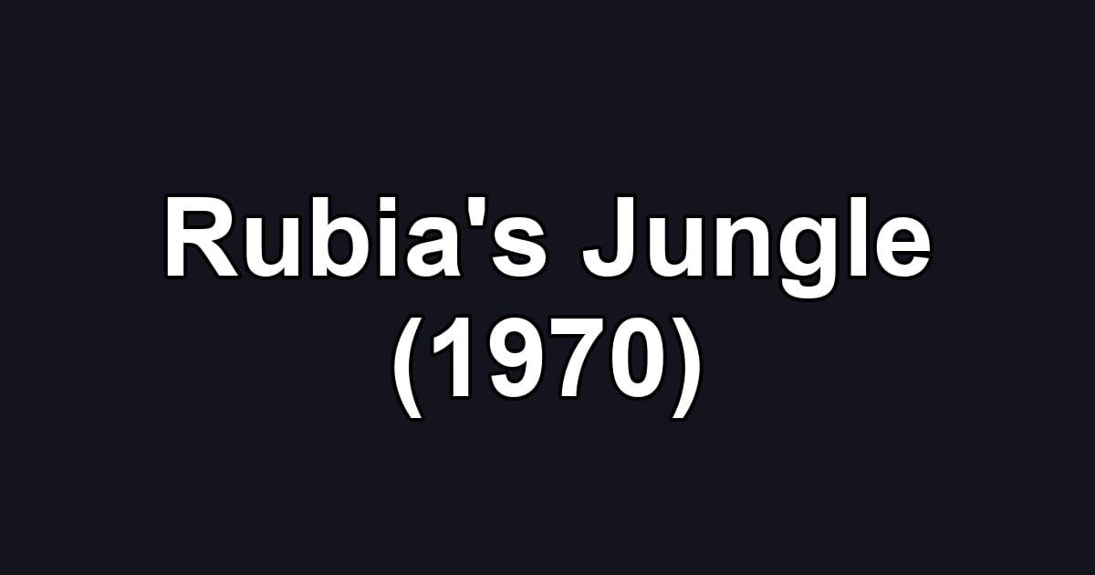 Rubia's Jungle (1970)