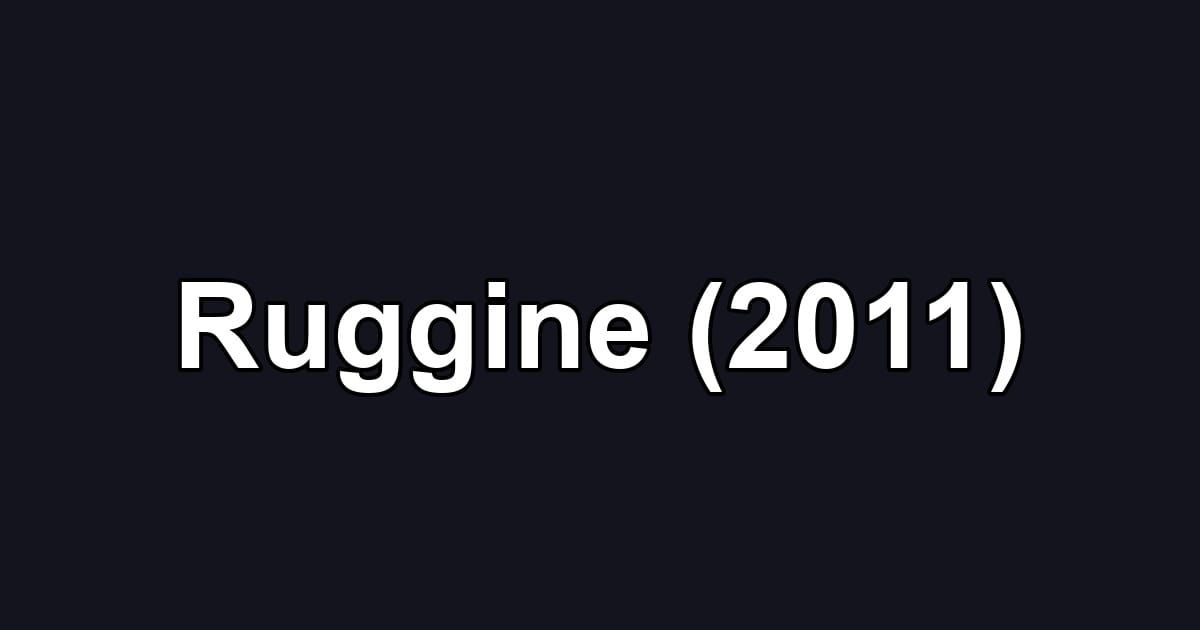 Ruggine (2011)