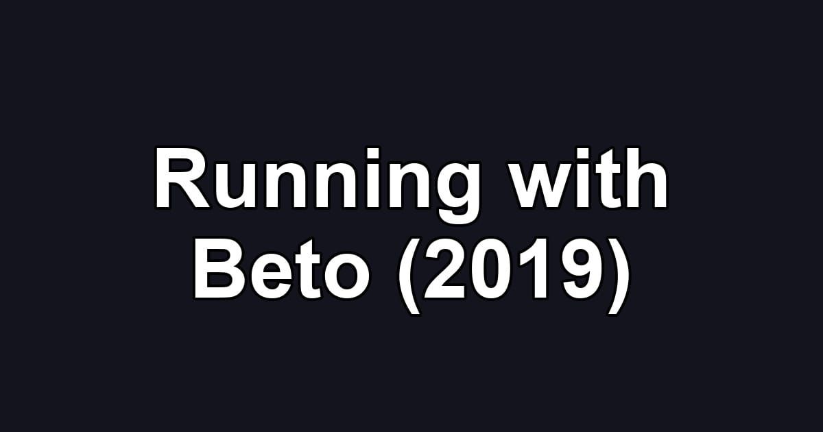 Running with Beto (2019)