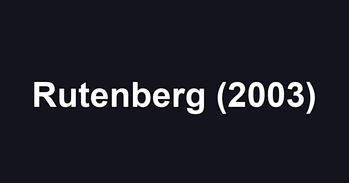Rutenberg (2003)
