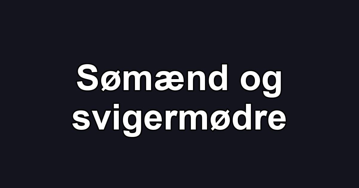 Sømænd og svigermødre