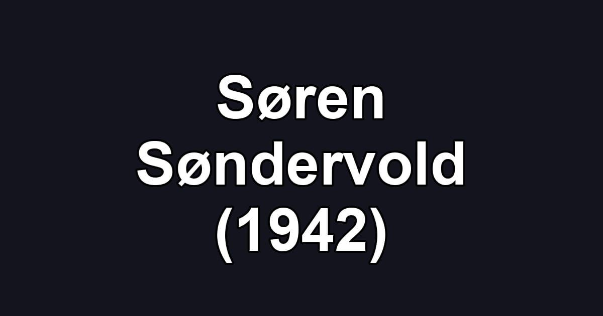 Søren Søndervold (1942)