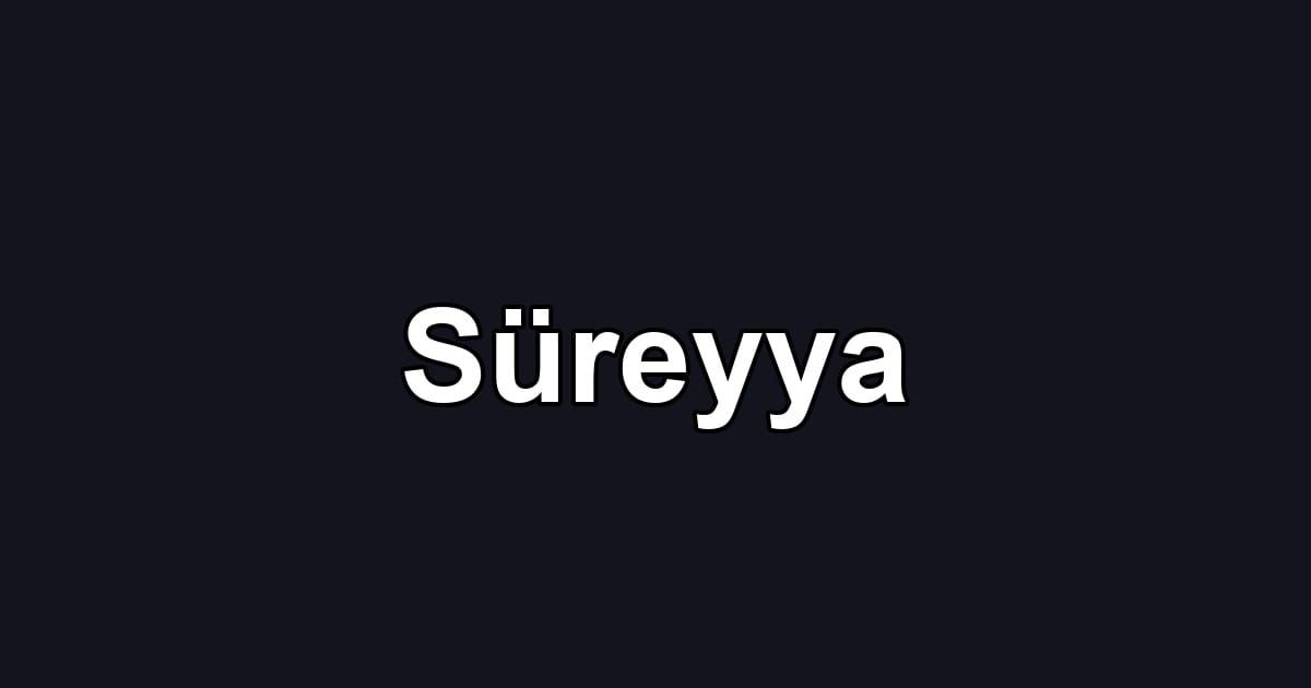 Süreyya