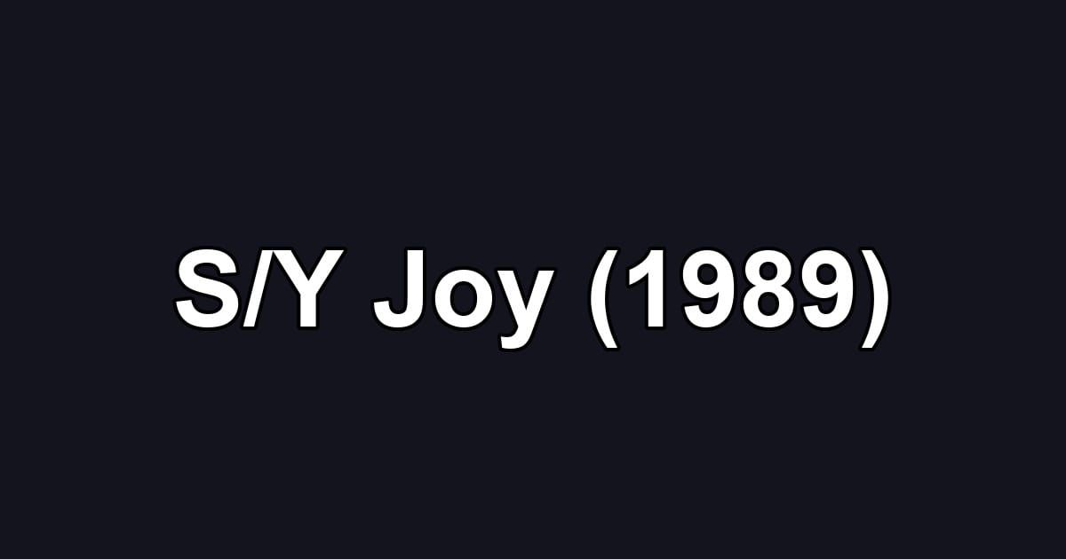 S/Y Joy (1989)