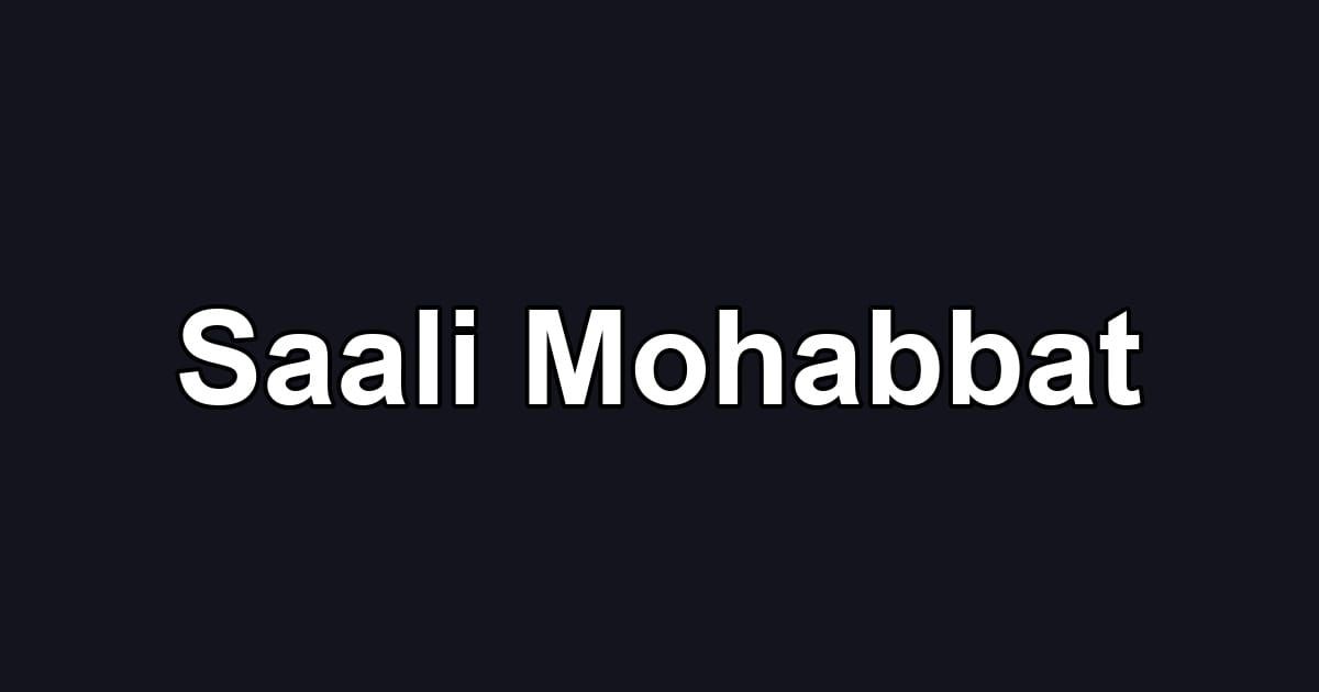 Saali Mohabbat