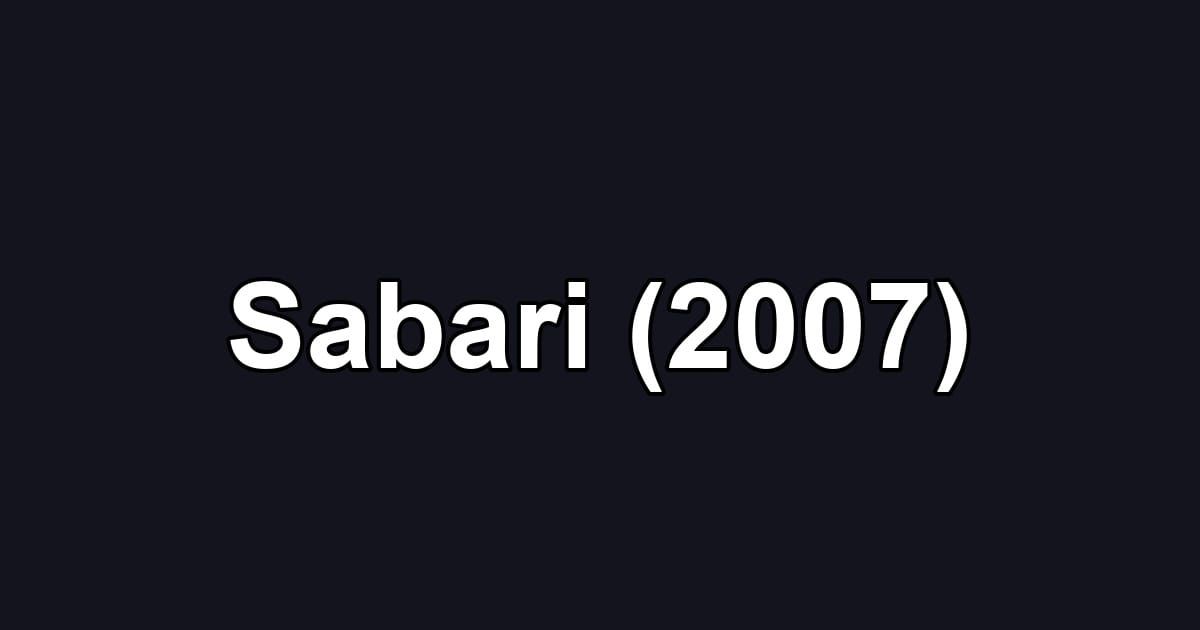 Sabari (2007)