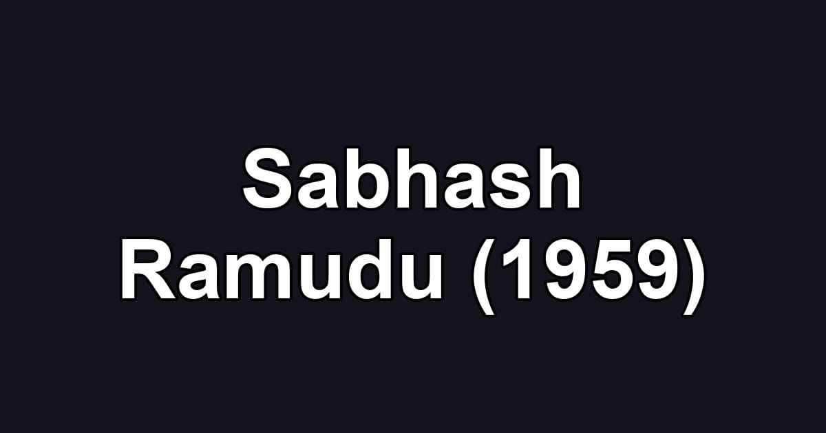 Sabhash Ramudu (1959)