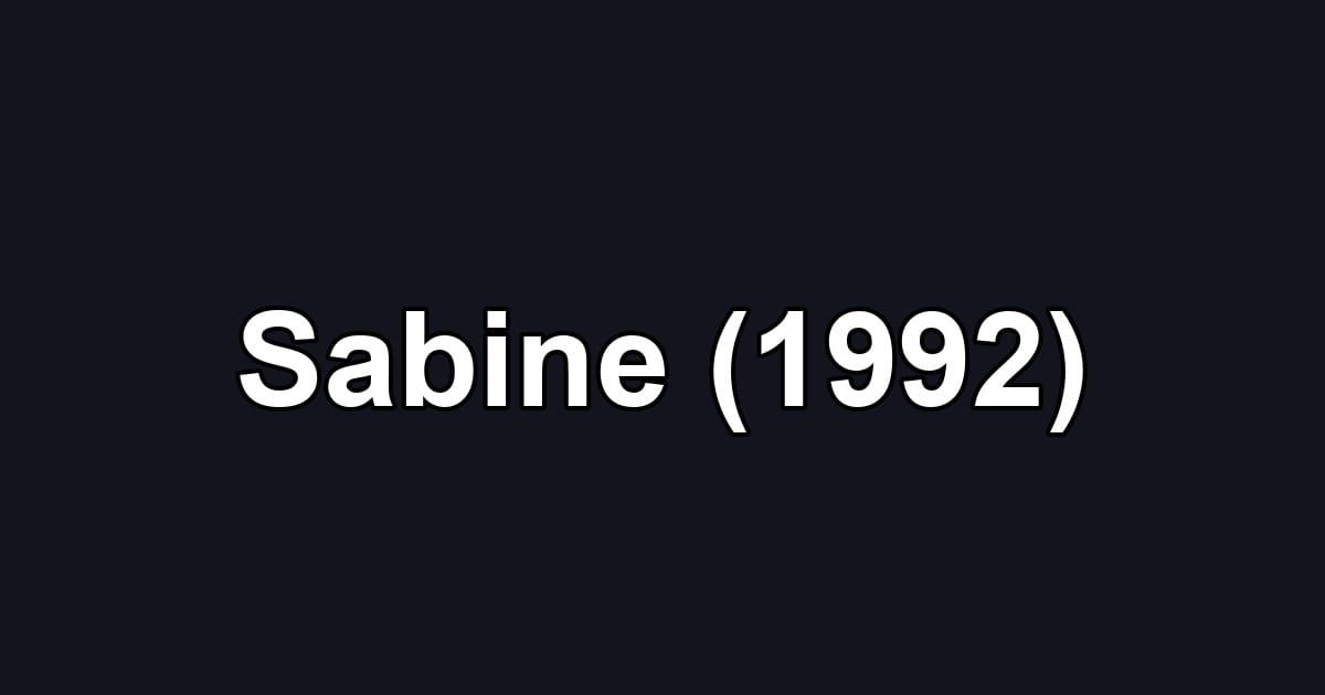 Sabine (1992)