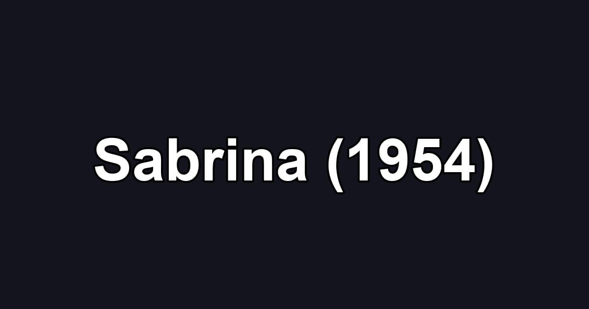 Sabrina (1954)