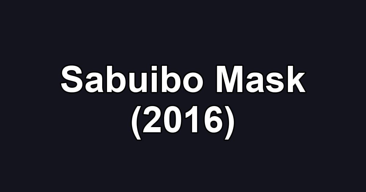 Sabuibo Mask (2016)