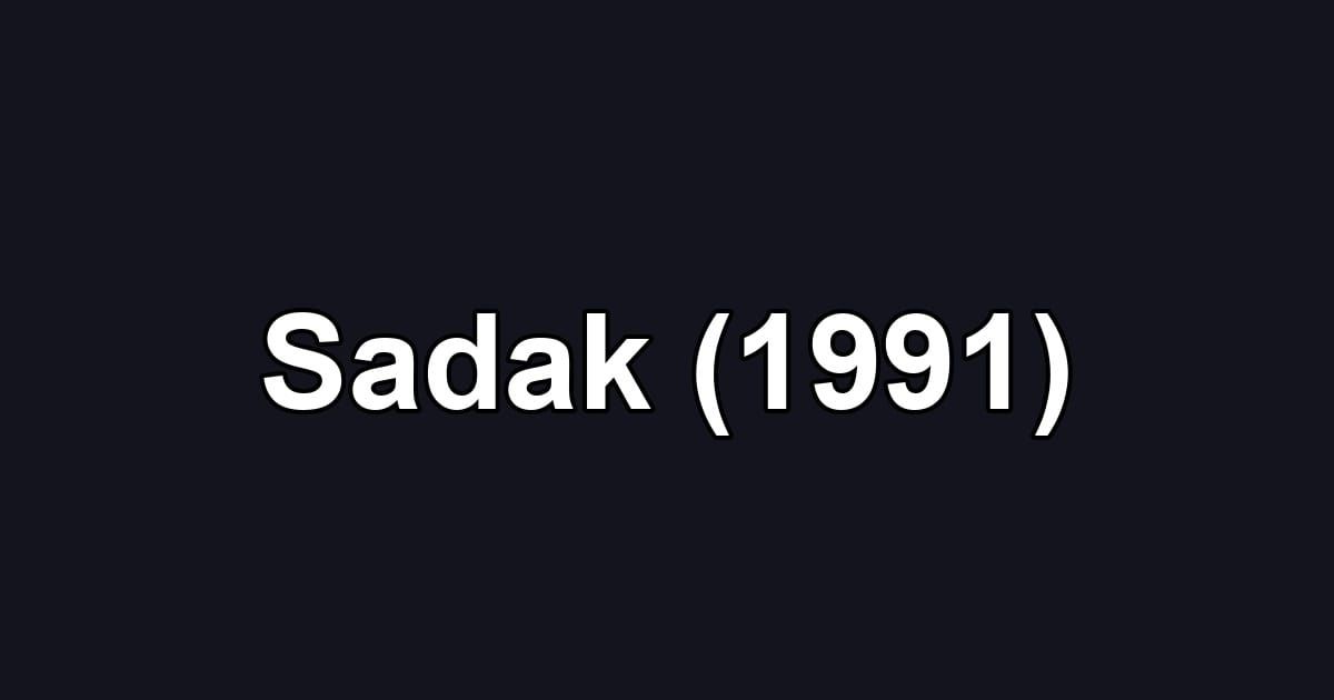 Sadak (1991)