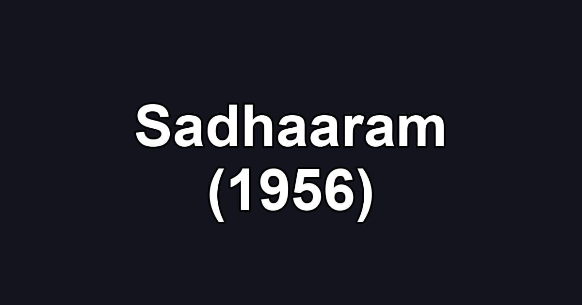 Sadhaaram (1956)