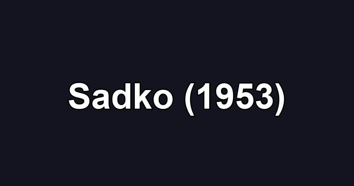 Sadko (1953)