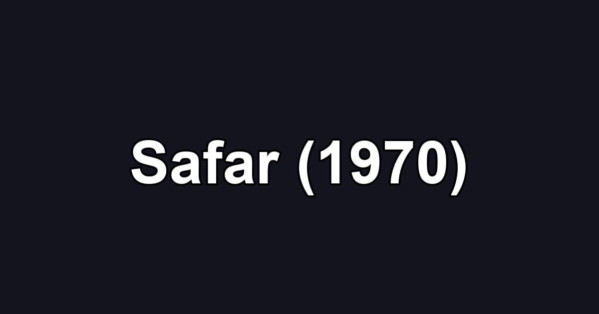 Safar (1970)