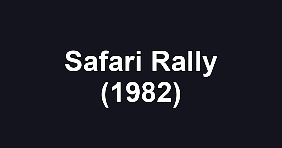 Safari Rally (1982)