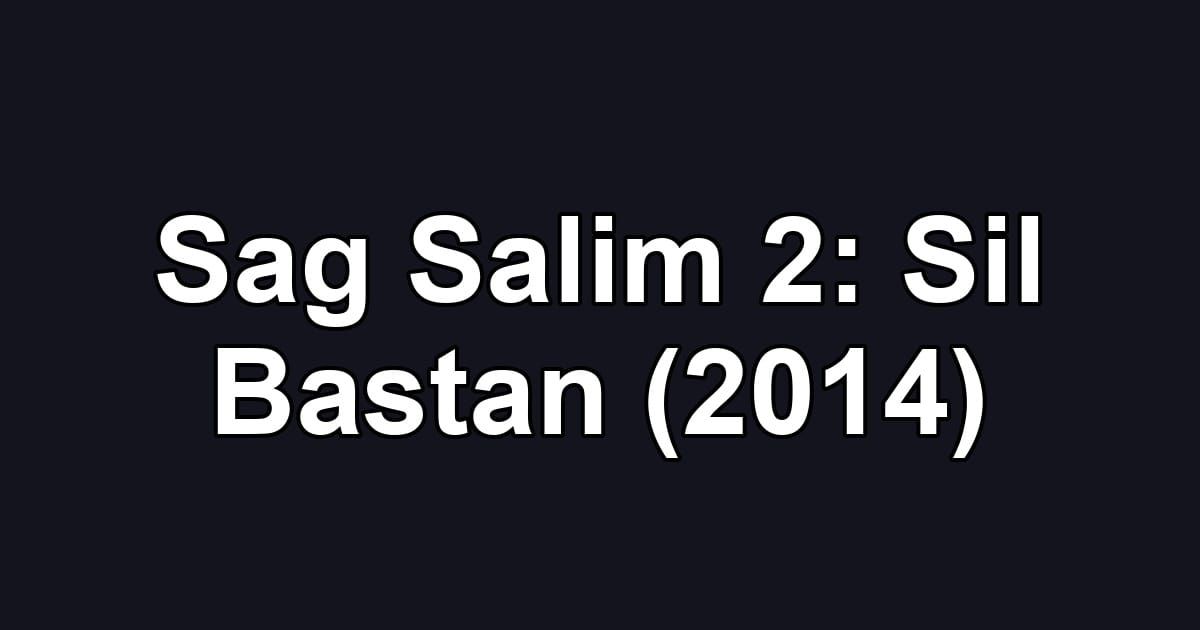 Sag Salim 2: Sil Bastan (2014)