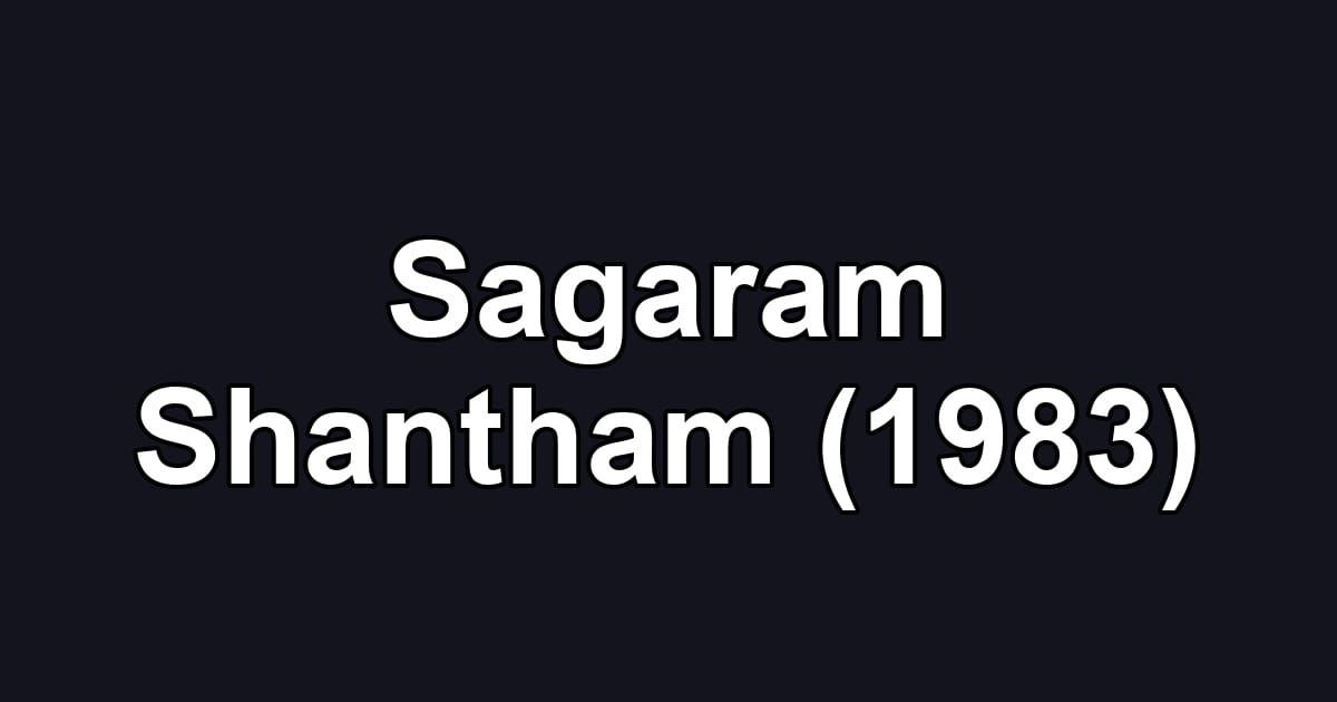 Sagaram Shantham (1983)