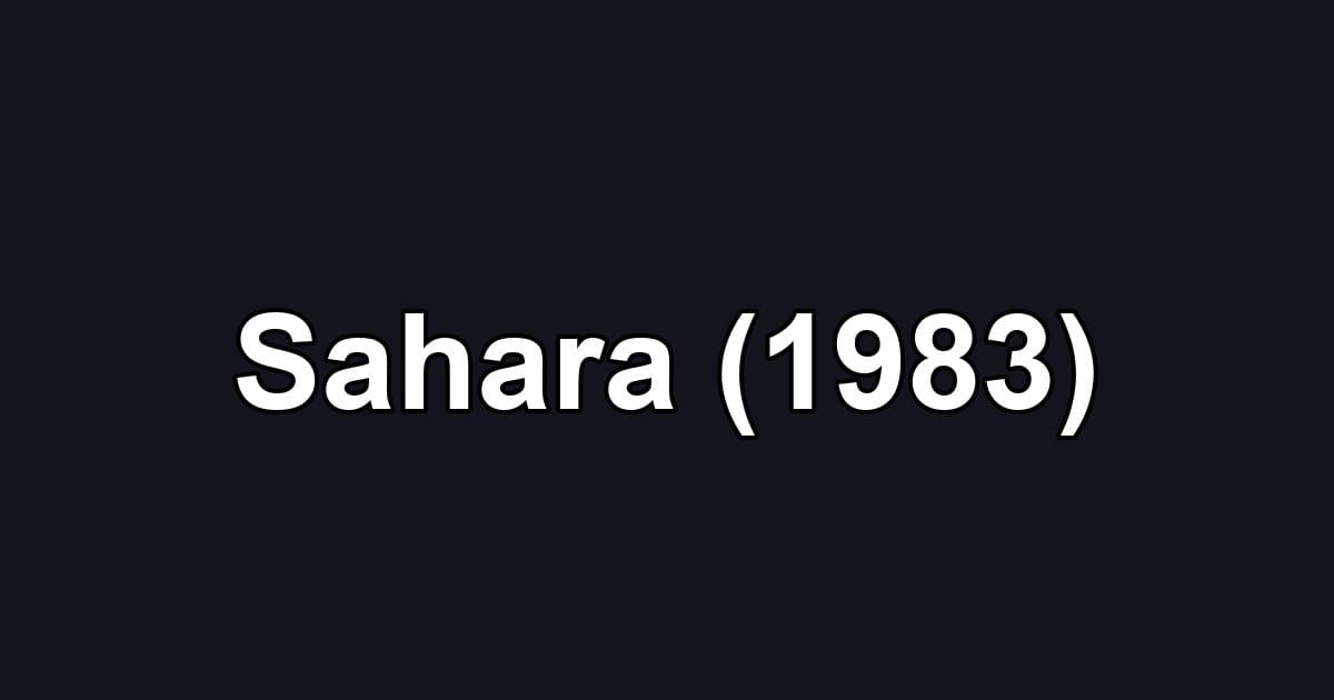 Sahara (1983)