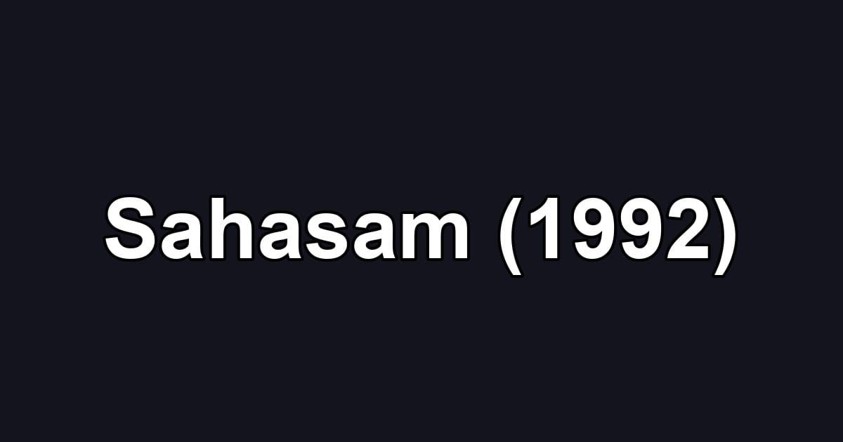 Sahasam (1992)