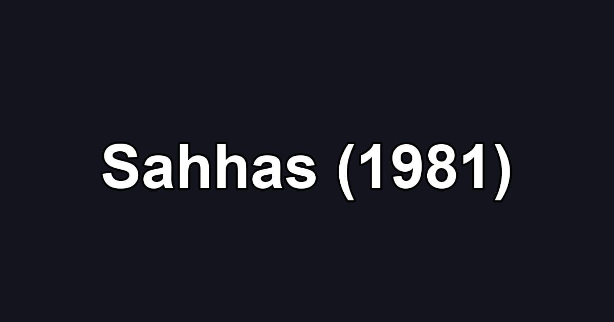 Sahhas (1981)