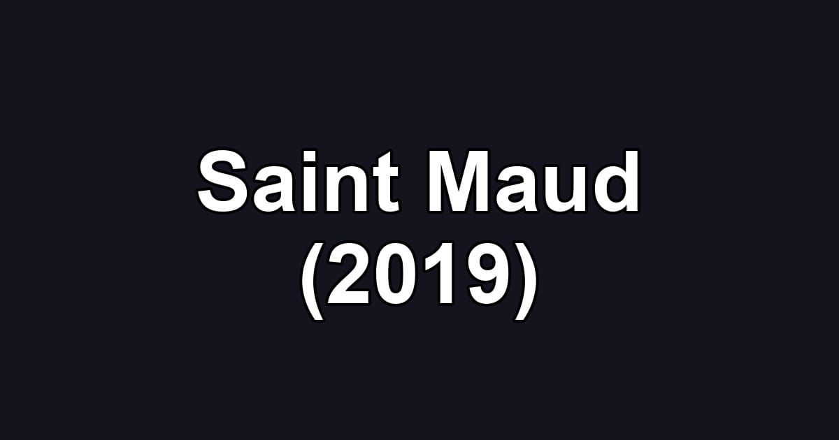 Saint Maud (2019)