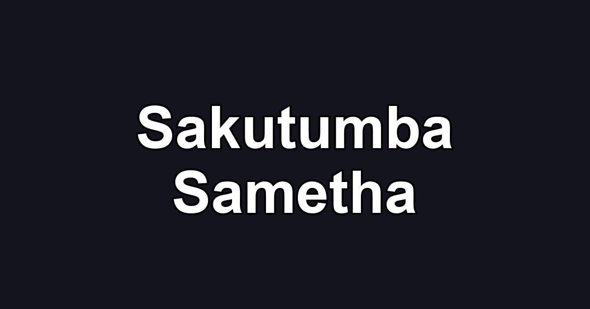 Sakutumba Sametha