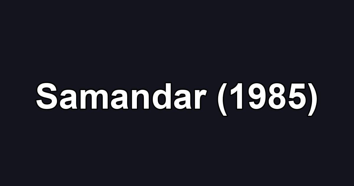 Samandar (1985)