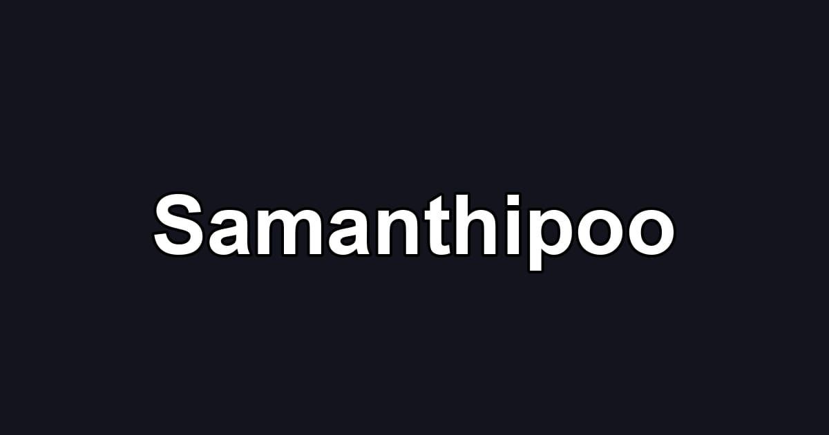 Samanthipoo