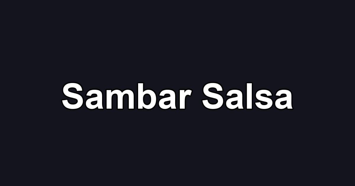 Sambar Salsa