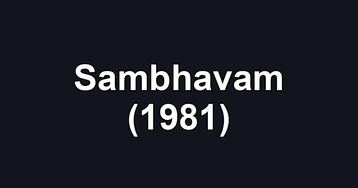 Sambhavam (1981)