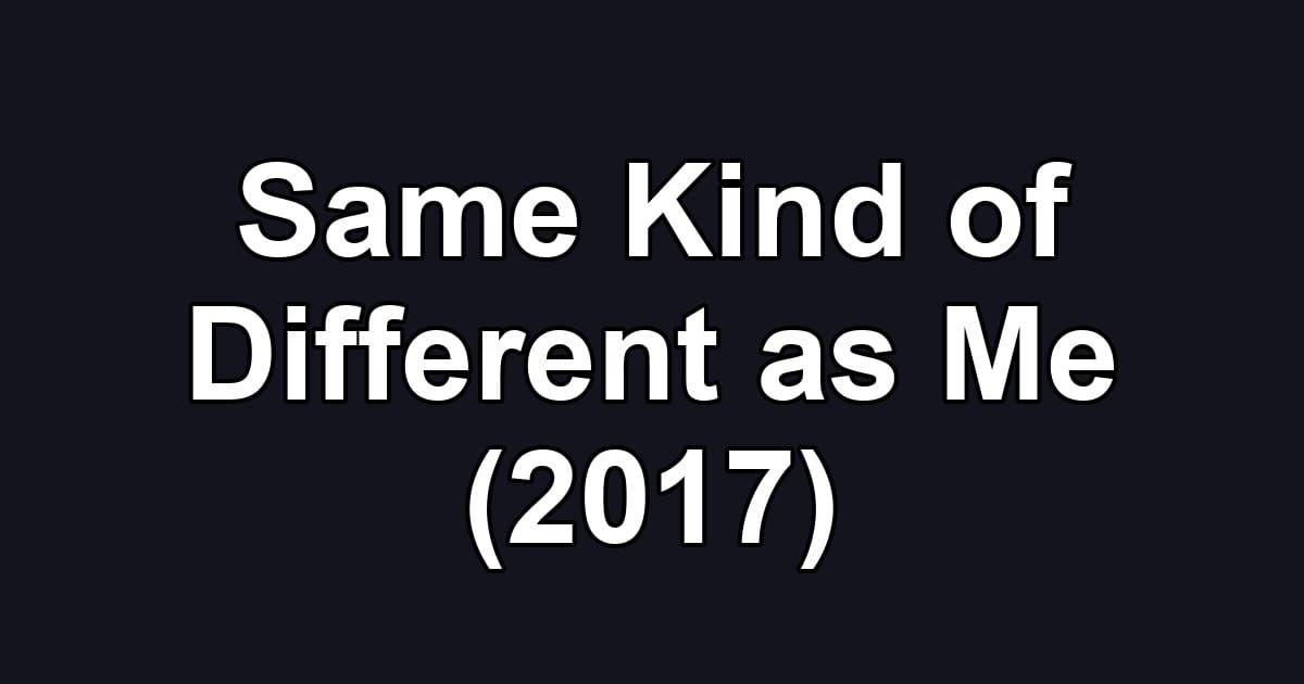 Same Kind of Different as Me (2017)