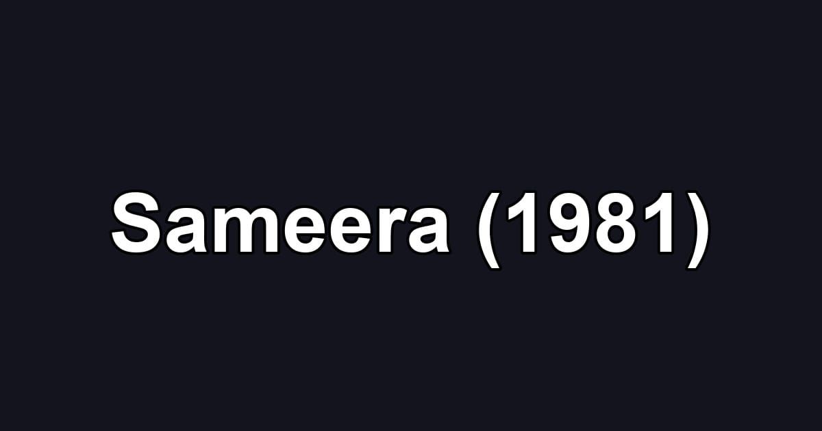 Sameera (1981)