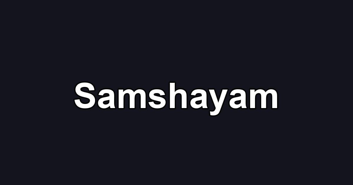 Samshayam