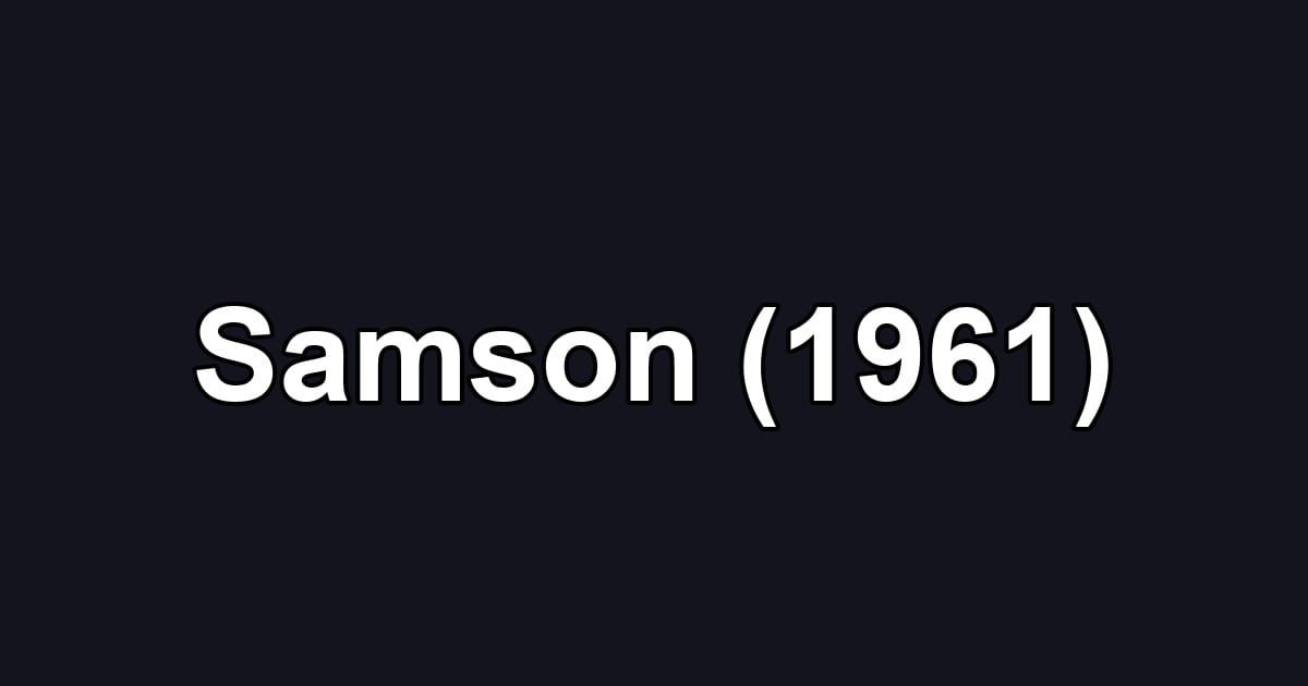 Samson (1961)