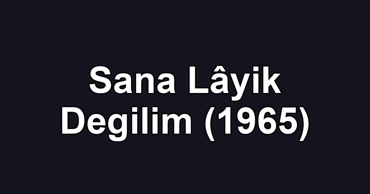 Sana Lâyik Degilim (1965)
